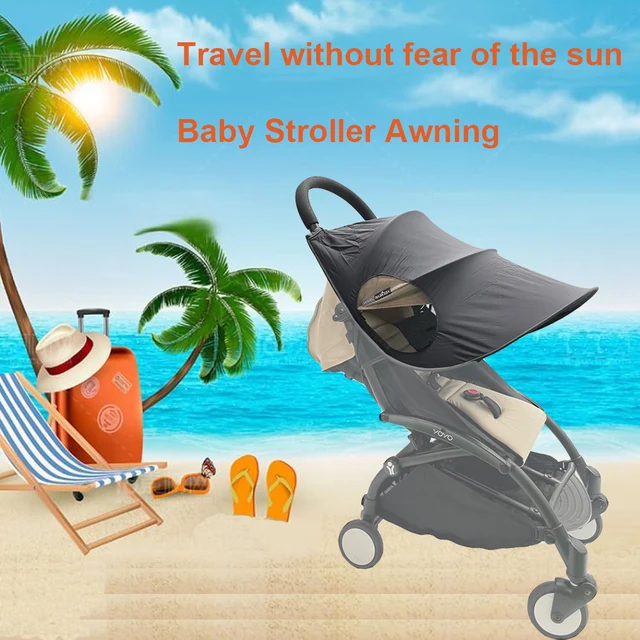 Universal Baby Stroller Accessories Sunshade Canopy Carriage Sun Visor Cover for Babyzen Yoyo Yoya Pushchair 1
