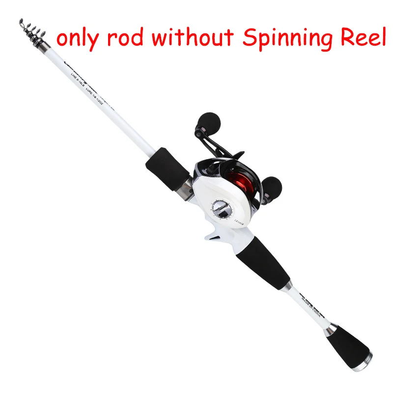 Only The Fishing Rod Fishing Pole Ultra-short Portable Telescopic Sea Fishing  Rods Small Rock Carbon Fiber Spinning 1.8M-2.4M