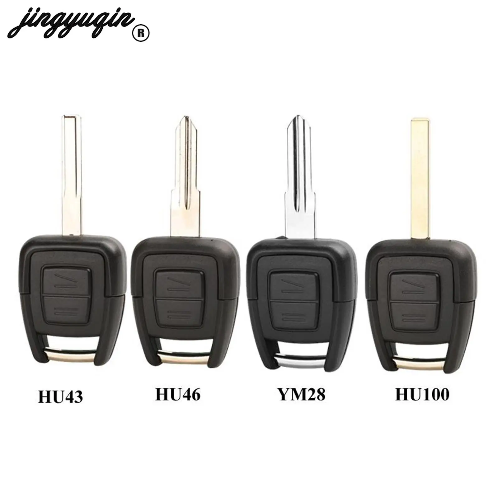 

jingyuqin Remote Car Key Shell for OPEL VAUXHALL Vectra Zafira Omega Astra h j insignia g B c Mokka HU43 HU46 YM28 HU100 Blade