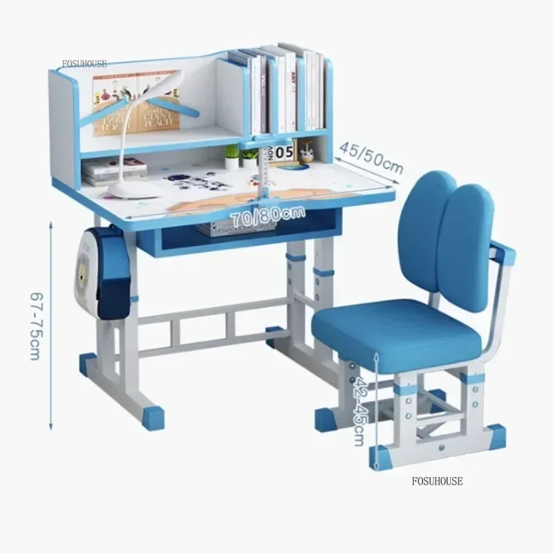 Modern Children's table primary school student study writing table household children's desk liftable desk and chair set