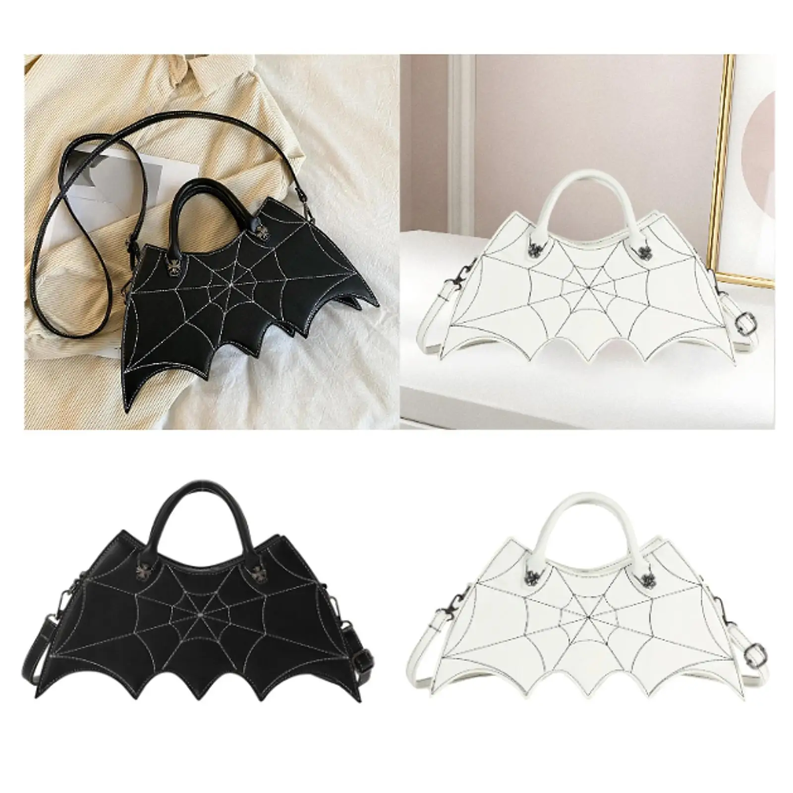 Bat Shaped Crossbody Causal Y2K Handle Bag for Shopping Festival Travel Vacation