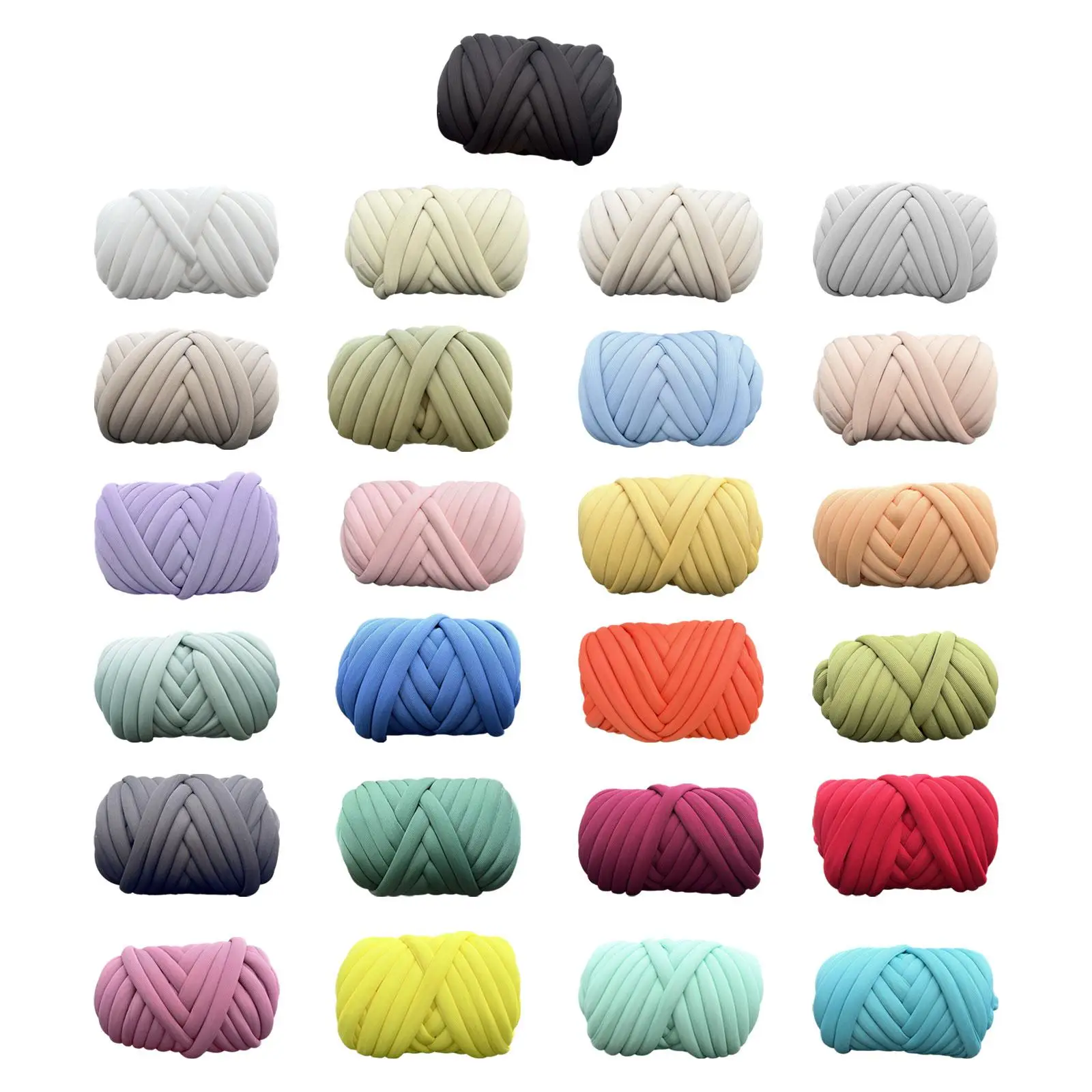 Cotton Polyester Chunky Yarn Crocheting Soft Jumbo Tubular Yarn Arm Knit  Yarn Weight Yarn for Throw Crochet Blanket Macrame Hats - AliExpress