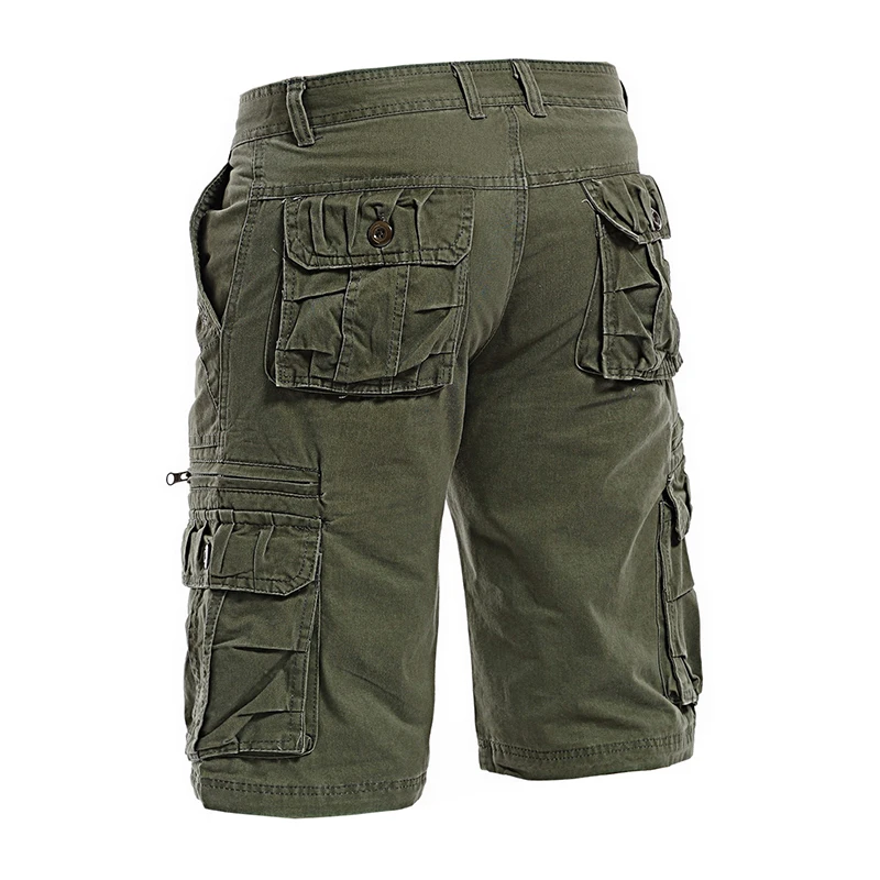 Summer Men's Shorts Jogging Straight Casual Shorts Military Tactical Pants Anti-Tear Loose Outdoor Cargo Shorts Retro Shorts