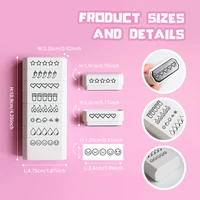 8-layer Stamp 5 Star Rating Mood Rating Weather Rating Book Rating Food Rating Check Box Checklist Planner Scrapbooking Stamp 2