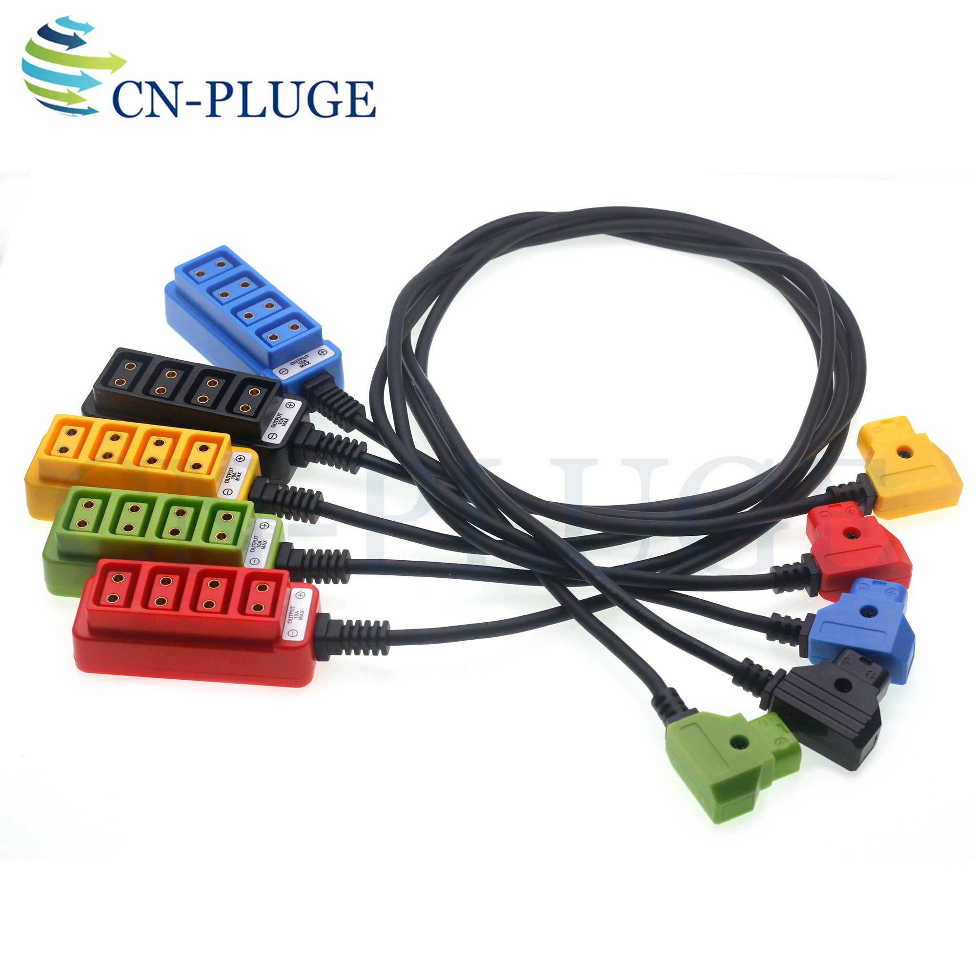 D Tap Male to 4 Port P Tap Female Camera Power Distributor DTAP Quad