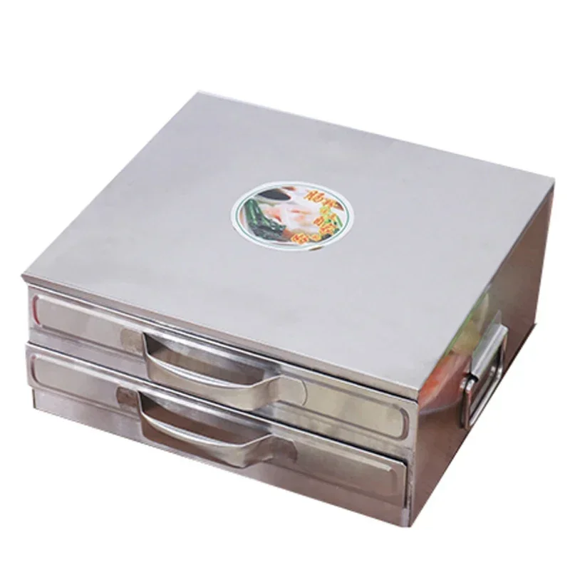 Drawer Type Mini Steaming Pan Vermicelli Roll Steaming Oven 3 Trays 2-Layer Small Household Rice Noodles Machine