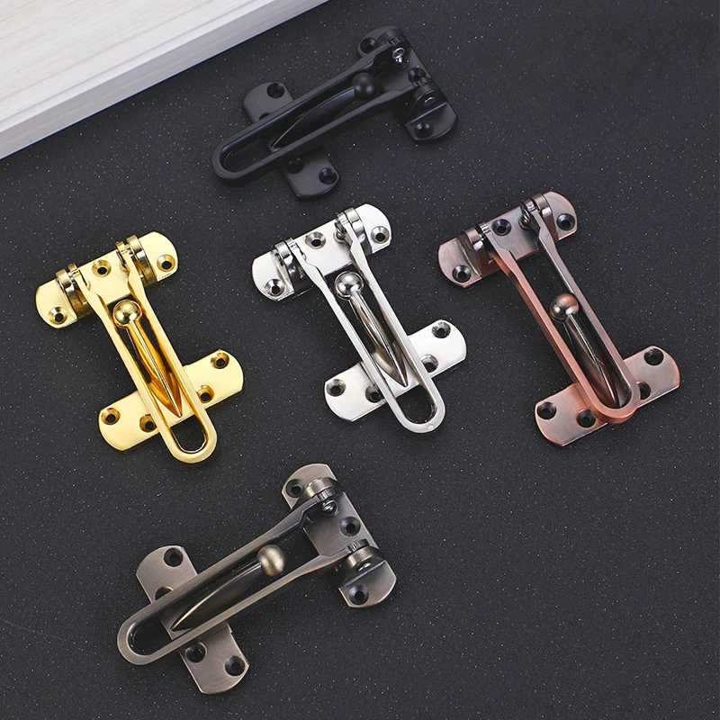 New Anti-theft Buckle Door Buckle Door Bolt Door Lock Buckle Hasp Door Anti-lock Buckle Household Thickening Mute Anti-rust