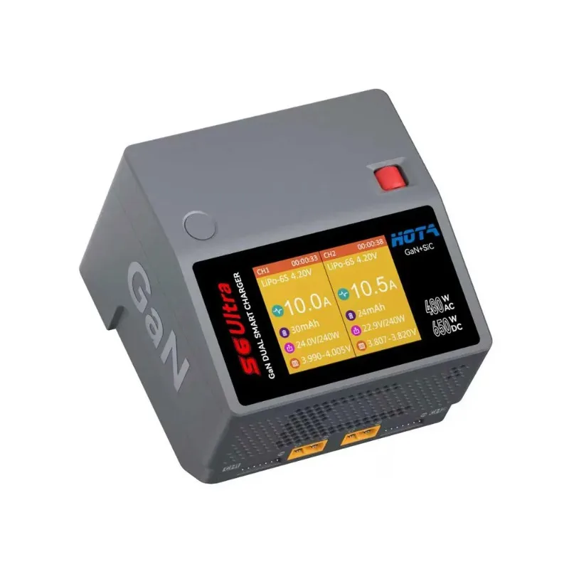 Chargeur multiport 480W 2 canaux USB pour batteries LiPo/LiFe/Li-ion