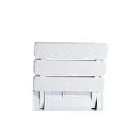 Shower Chair,anti Slip Wall Mounted Accessible Shower Seat,elderly Bath Chair, Aluminum Alloy, Load-bearing Capacity of 100kg 2