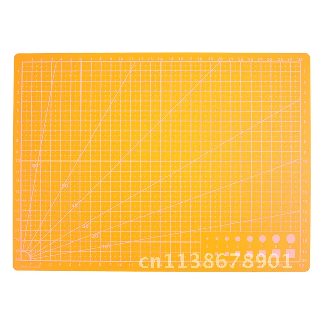 공예 카드 원단 가죽 종이 보드, 자체 치유 커팅 매트, A4 그리드 라인, 30x22cm, 1 개