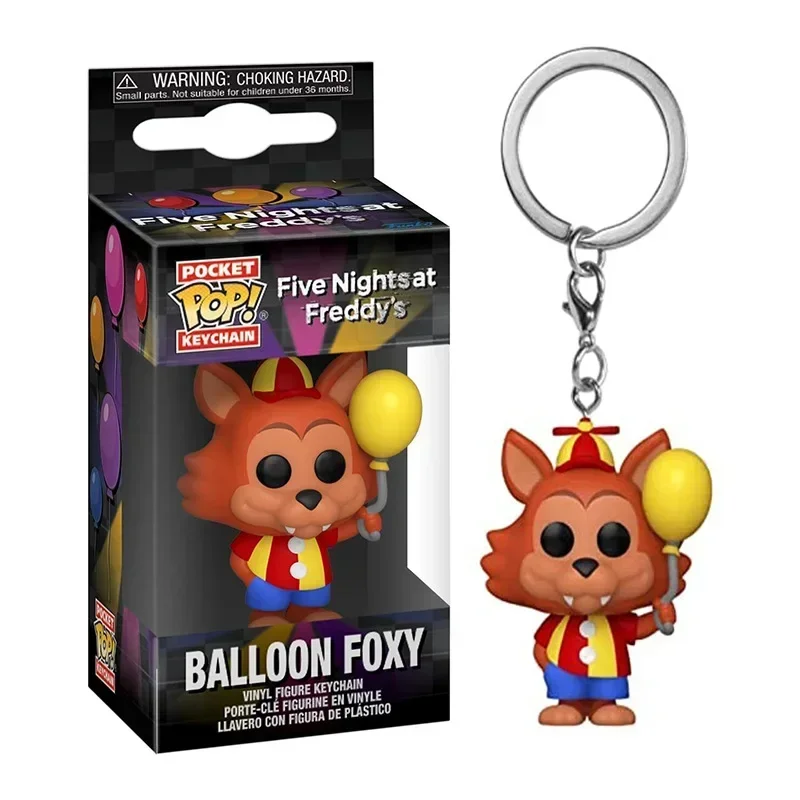 thumbnail image 1 of NEW Funko  VR Freddy Bonnie h Score Chica Balloon Foxy Freddy Toy Vinyl Figures Pocket  Keychain Collection l Toys, 1 of 5