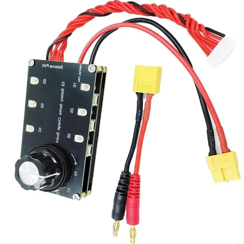 1S Battery Balance Charging Board Balance Board 6 Port XT60 Input Plastic for PH2.0 BT2.0 / GNB27 1S FPV Monitoring