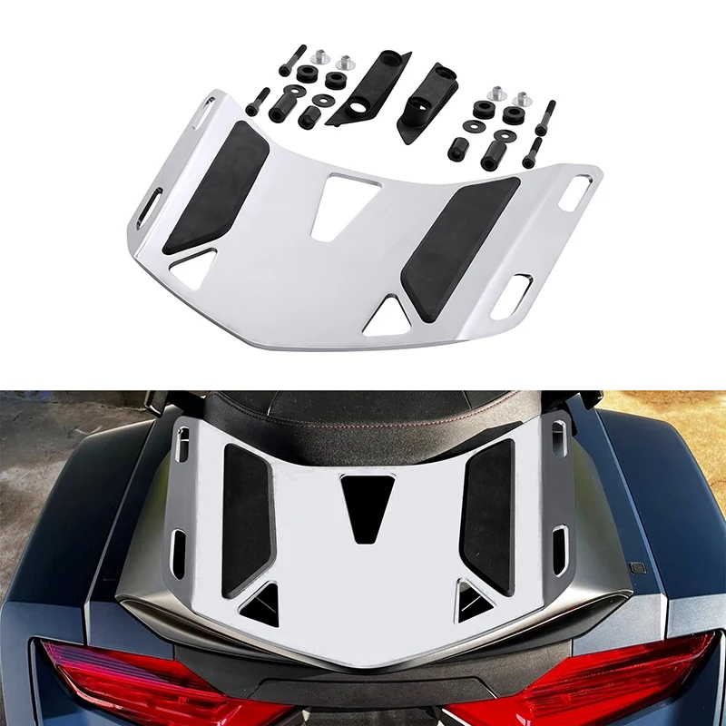 

Задняя багажная стойка для мотоцикла Honda Gold Wing Non Tour 2018-2023 2019 2020 2021 2022 хром/черный