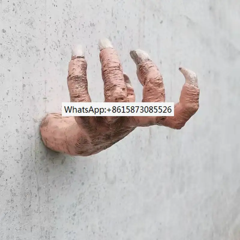 

Nordic Gothic Statue Satan Demon Hand Claw Sculpture Resin Crafts Pendant Wall Arm Decoration