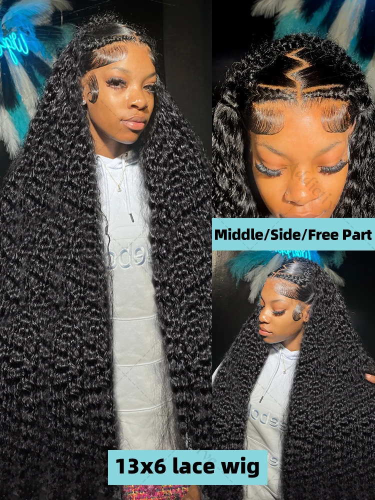 Deep Wave HD Lace Front Human Hair Wigs Transparent Brazilian 30 40 Inch Water Wave Lace Frontal Wig For Women human hair wig,lace front wig,human hair wigs,front lace wig