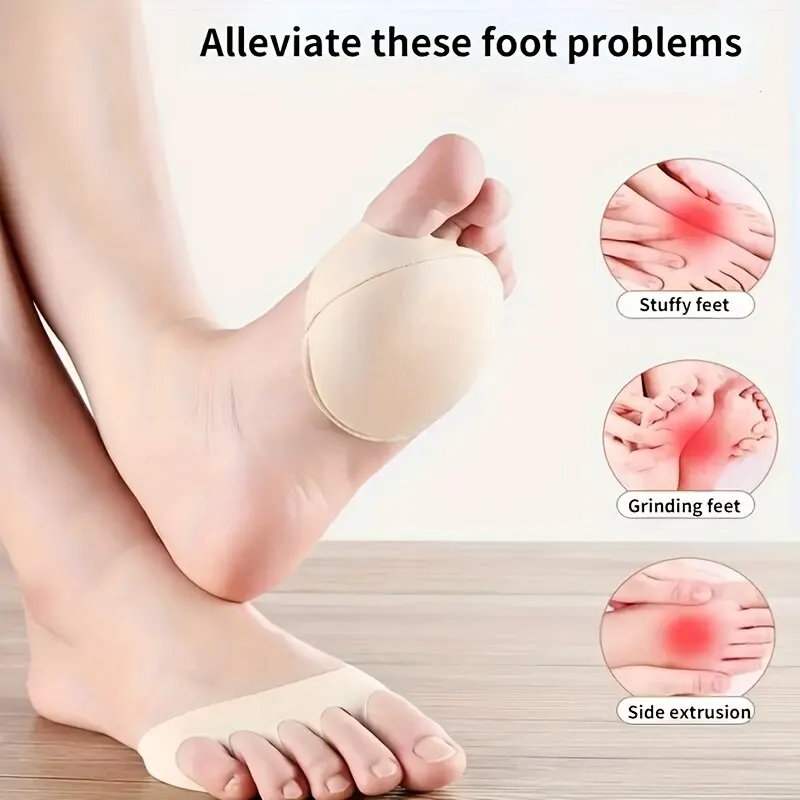 Woman socks women&rsquo;s invisible forefoot half cut socks with sponge cushioning 4 pairs