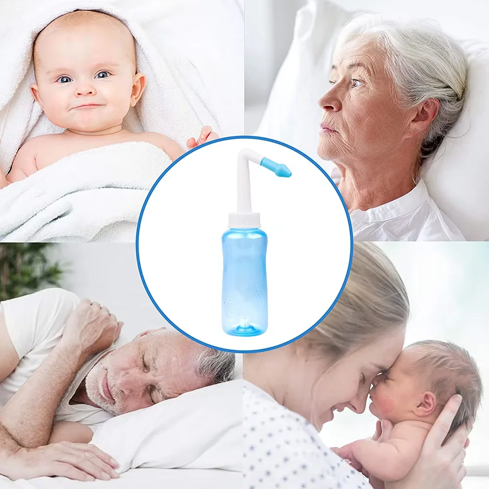 300/500ML Nasal irrigator set Nasal Irrigator Nasal Rinse Bottle Wash Cleaner Nose Protector Avoid Allergic Rhinitis Adults Child Neti