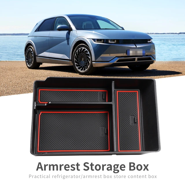 For Hyundai IONIQ 5 2021+ Central Armrest Storage Box Organizer Center  Console Tray Stowing Tidying Car Accessories - AliExpress