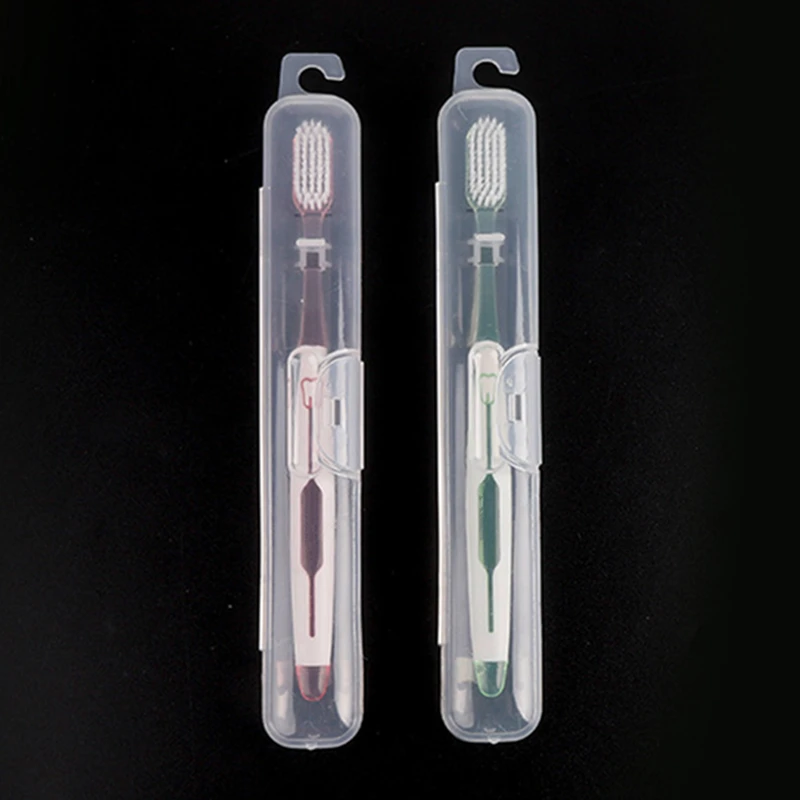 Toothbrush Holder 1pc Travel Portable Transparent Storage Box Case Bathroom Tools