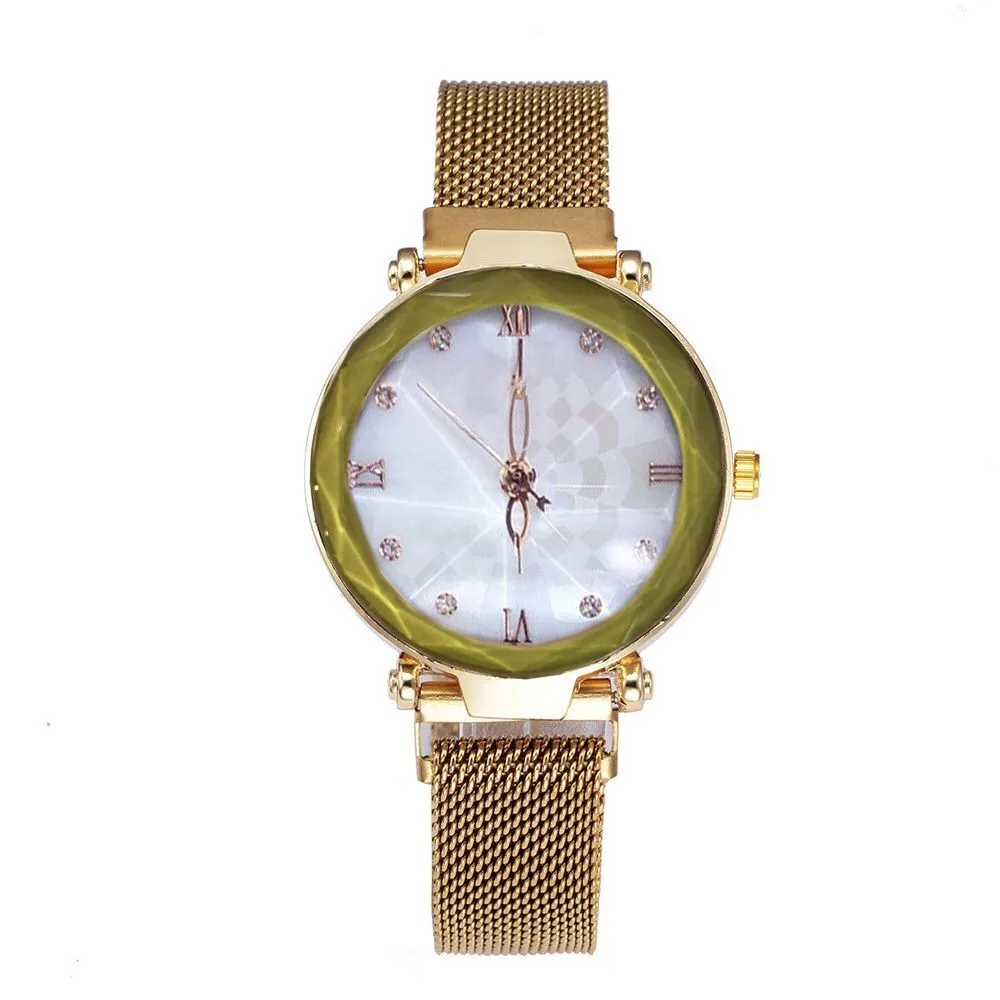 

Luxury Women'S Watch 2024 New Steel Dial Trend Mesh Strap Quartz Watch Classical Design Inspired Roman Scale Women'S Wristwatch