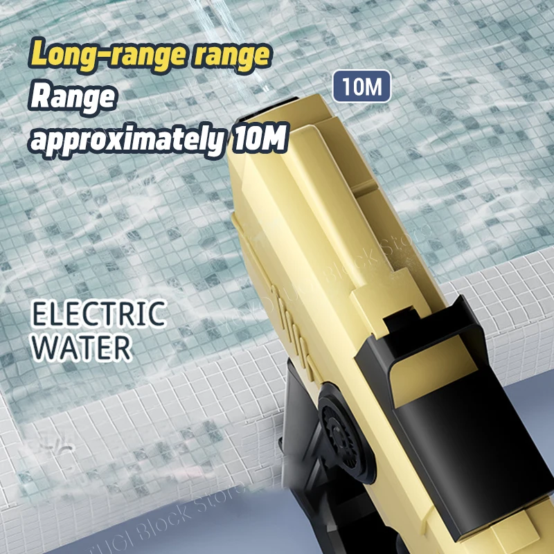 New Double Head Continuous Water Jet Electric Water Gun With Large Capacity Toy Gun For Children To Splash In Summer 3