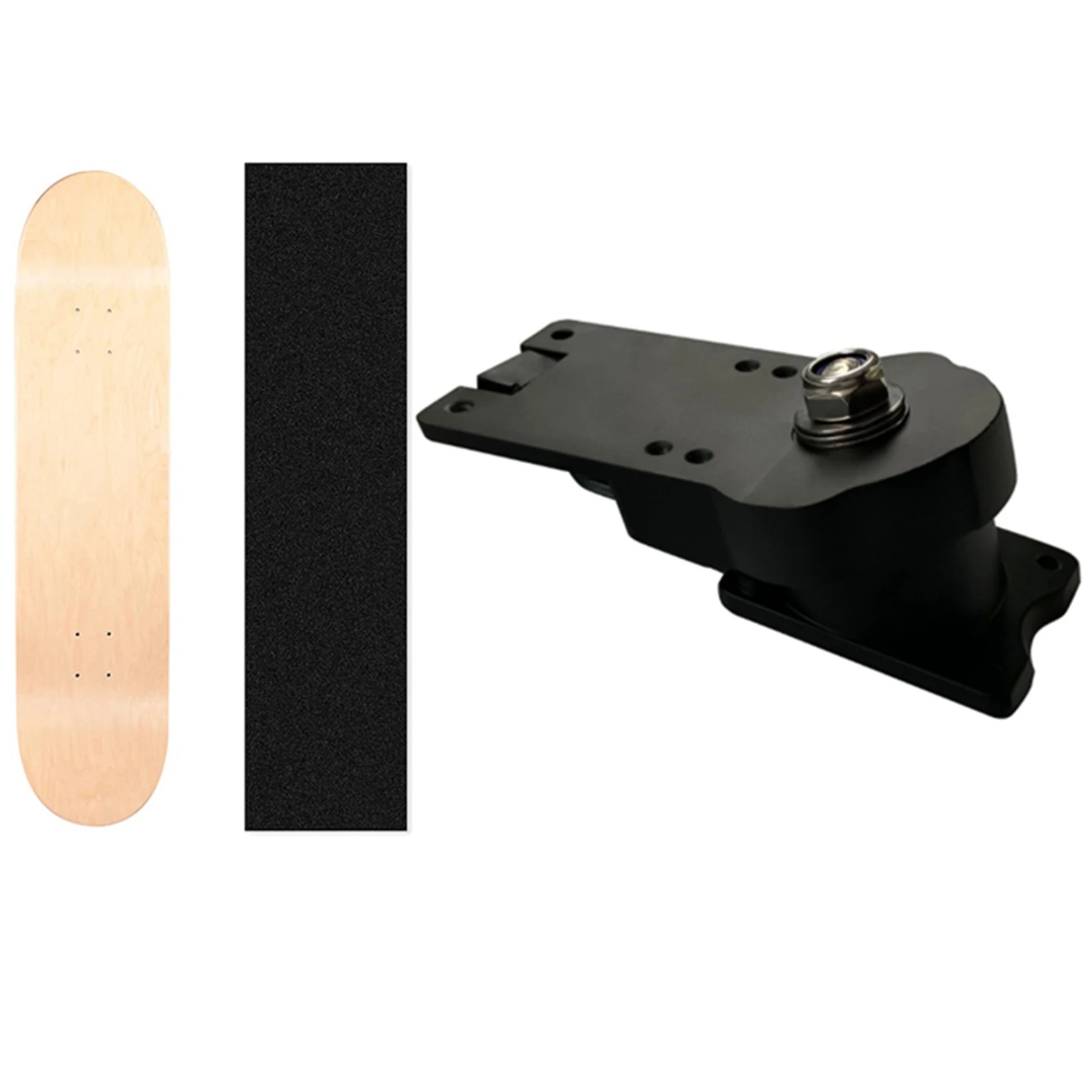 

Maple Skateboard Decks Double Tail Light Decks Free Skateboard Grip Tape & 7-Inch Land Surfboard Skateboard Bracket Base