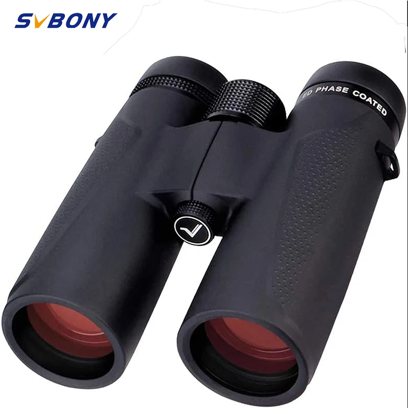 Svbony SV202 Binoculars for Adults High Power, 10x42, BAK4 Roof Prisms ED Glass FMC Lens Waterproof Fog-proof, Binocular for Lon