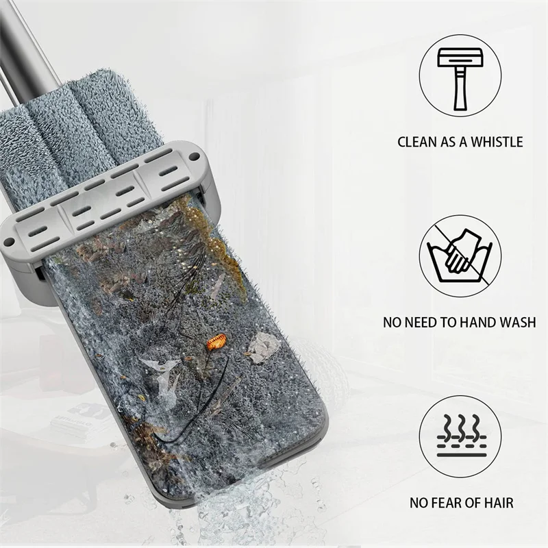 Hands-Free Squeeze Mop with Pads 4