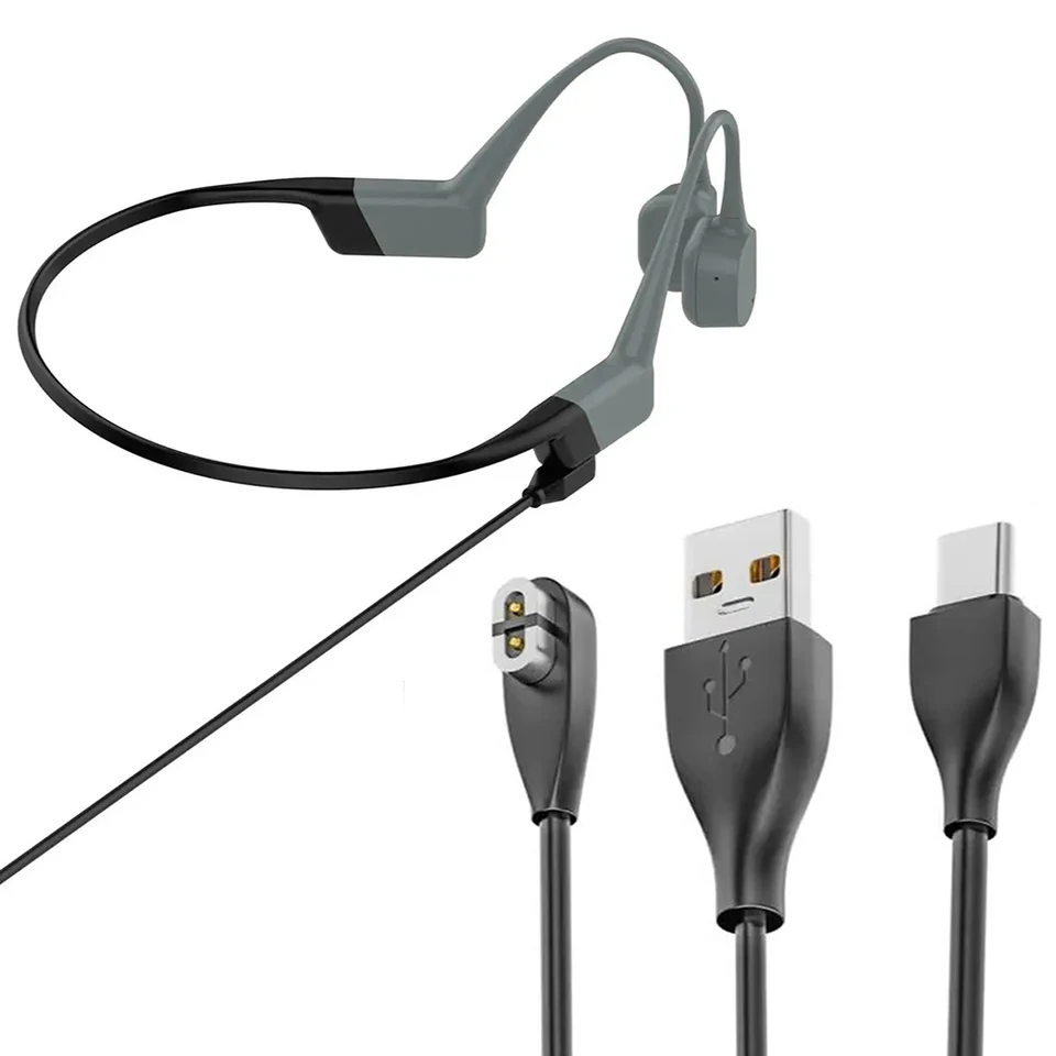 Adattatore di ricarica per cuffie a conduzione ossea Indicatore LED Caricatore magnetico con flessione di 90 gradi per Shokz AS800/S803/S810/AS700  44