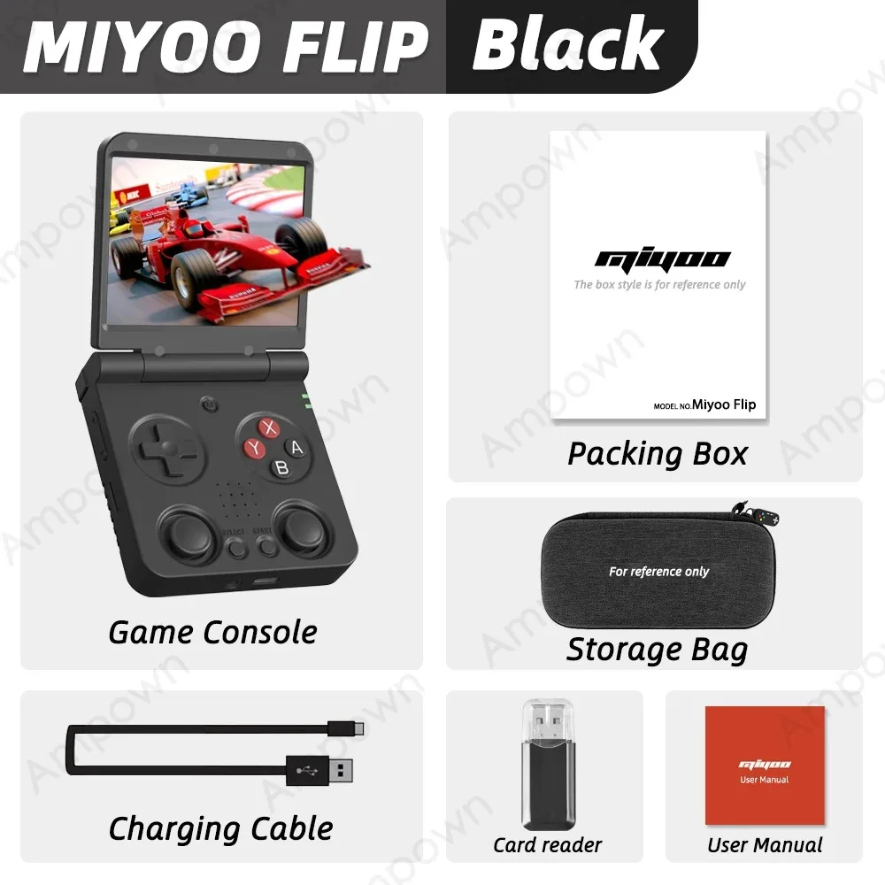 Miyoo Flip V2 Fold Handheld Game Players Consoles Portable