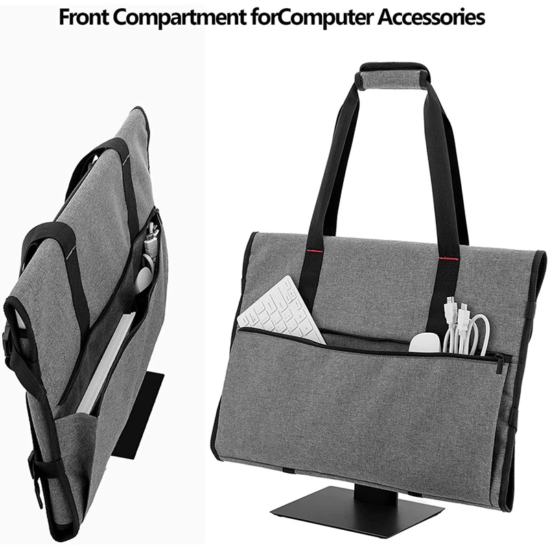 Carrying Bag For 24 Inch LCD Screens And Monitors,Protective Monitor Travel Case For 24 Inch Monitor