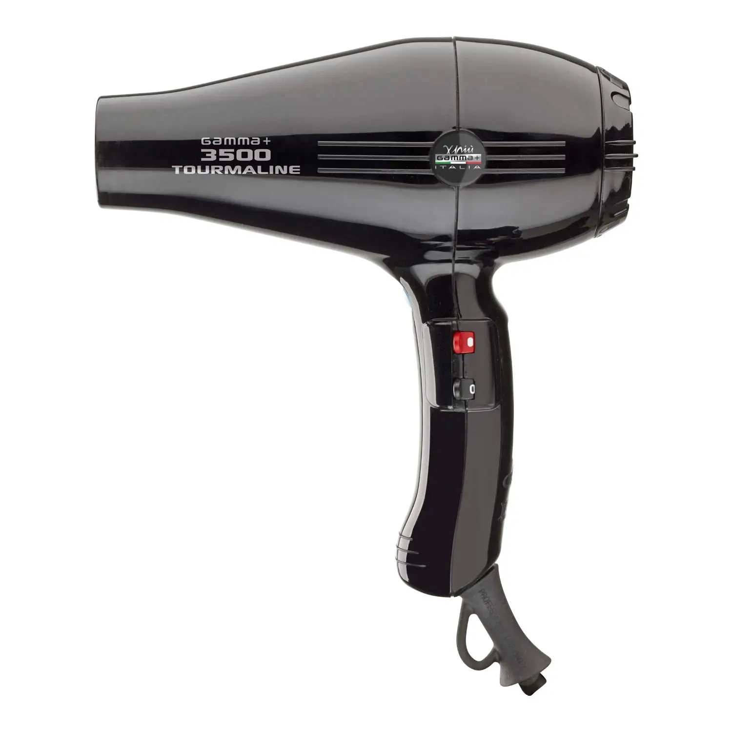 Professional Salon Tourmaline Ionic Hair Dryer, 2 Nozzles, 6 Heat/Speed Settings