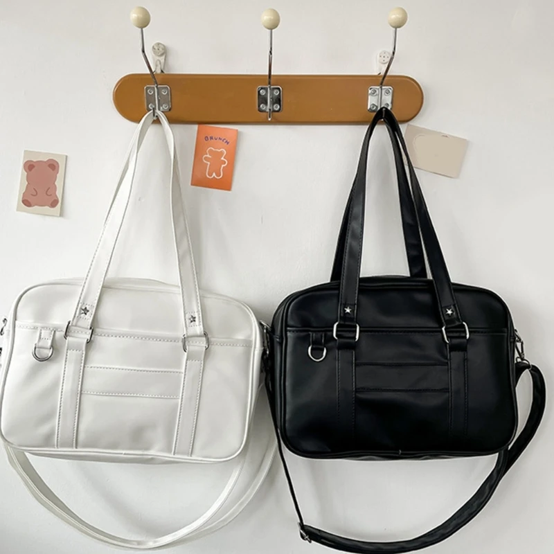 Large Capacity Shoulder Bag Crossbody Bags PU Leather Harajuku Handbag for Women