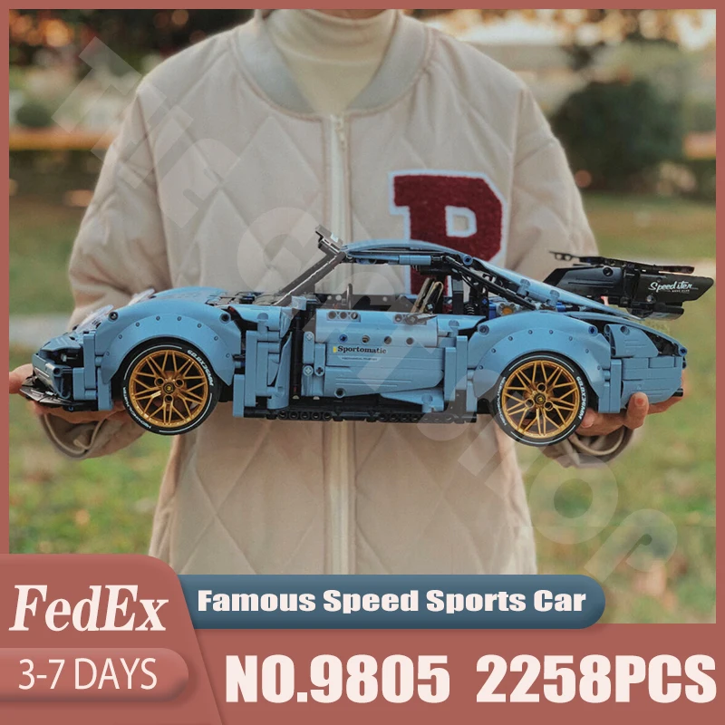 水網sas5本組 子供のための高速クラシックスポーツビルディングブロック 1 10ミニチュアレーシングカー ハイテク Moc 9805と互換性 456と互換性があり 子供へのギフト 001 当店購入商品限定 Myshawarma Ca