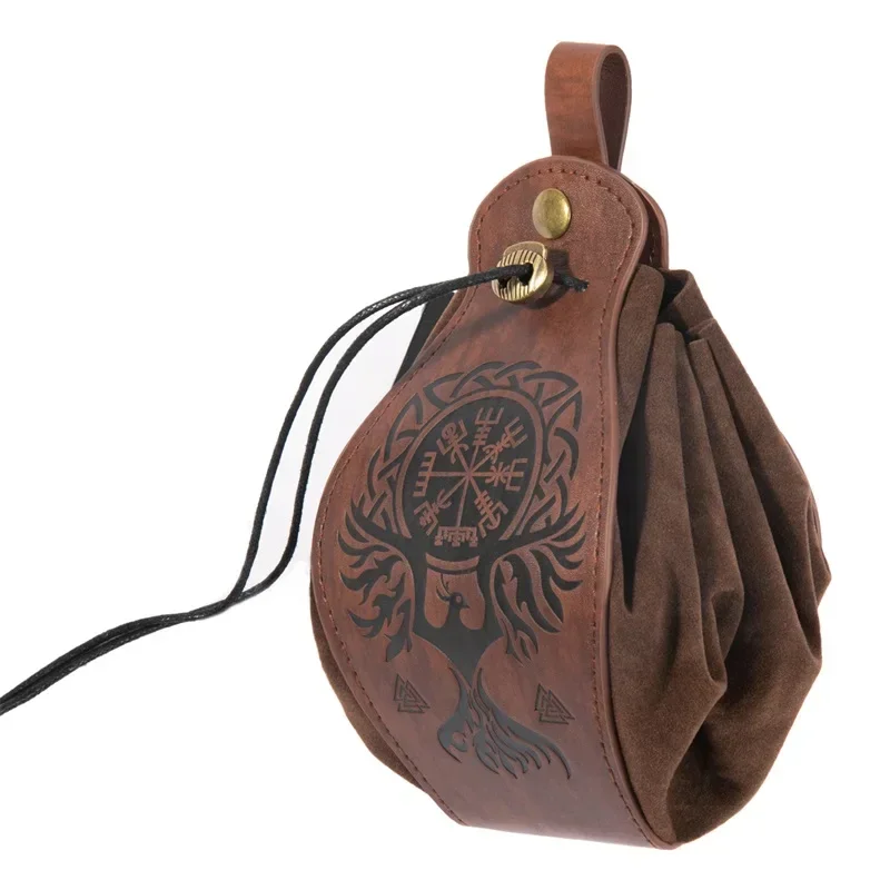 Genuine Leather Dice Bag Tray 1 Piece 5 Celtic Designs for D&D Roleplaying RPG Gift Ideas Coin Purse