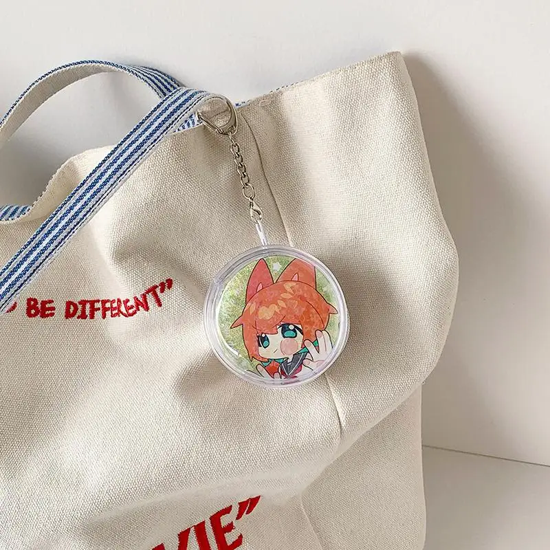 5,8/7,5 cm INS Casual Badge Clip Bag mit Schlüsselanhänger, transparenter, wasserdichter Badge-Pin-Schutz für Ita Bag, Studentenbedarf – Detail 3