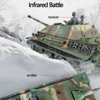 Henglong 3869 German Jagdpanther Antitank Vehicle Model Metal Battle Tank Competitive Remote Control Electric Simulation Model 2