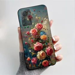 Cute Cartoon Design Black Silicone Phone Case with Printing Pattern for ZTE Blade V41 Smart (TPU - TPU326)