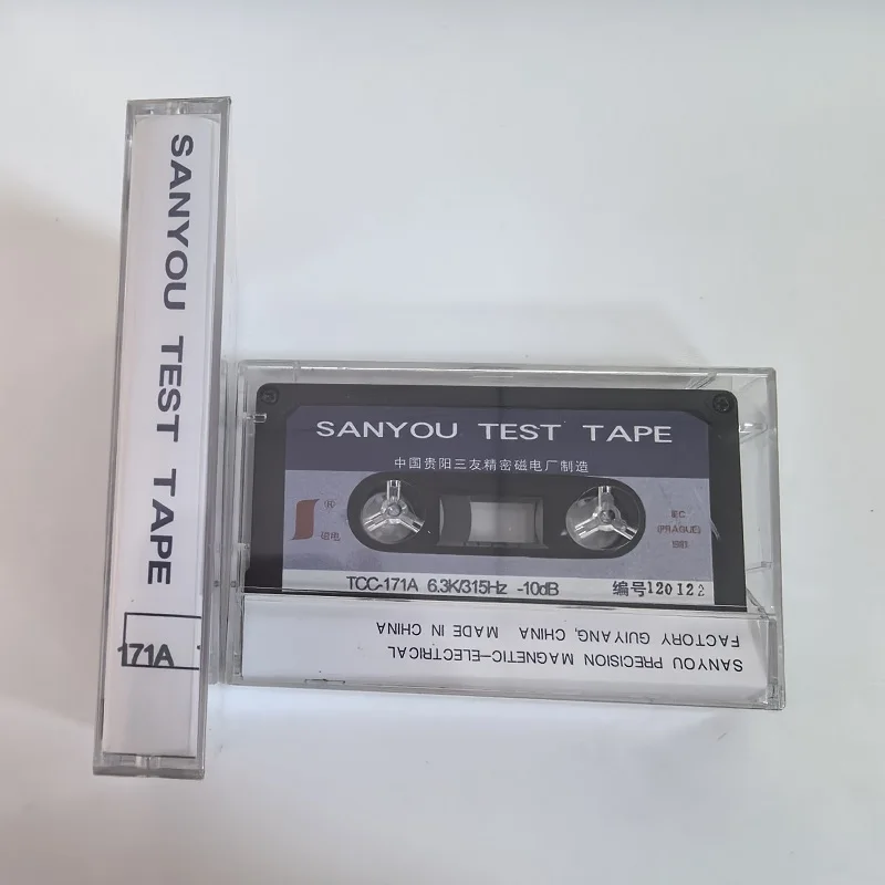 Test Tape SANYOU TCC-171A 6.3k 315Hz-10dB Point Frequency Test Tape Azimuth adjustment 2 point frequency response