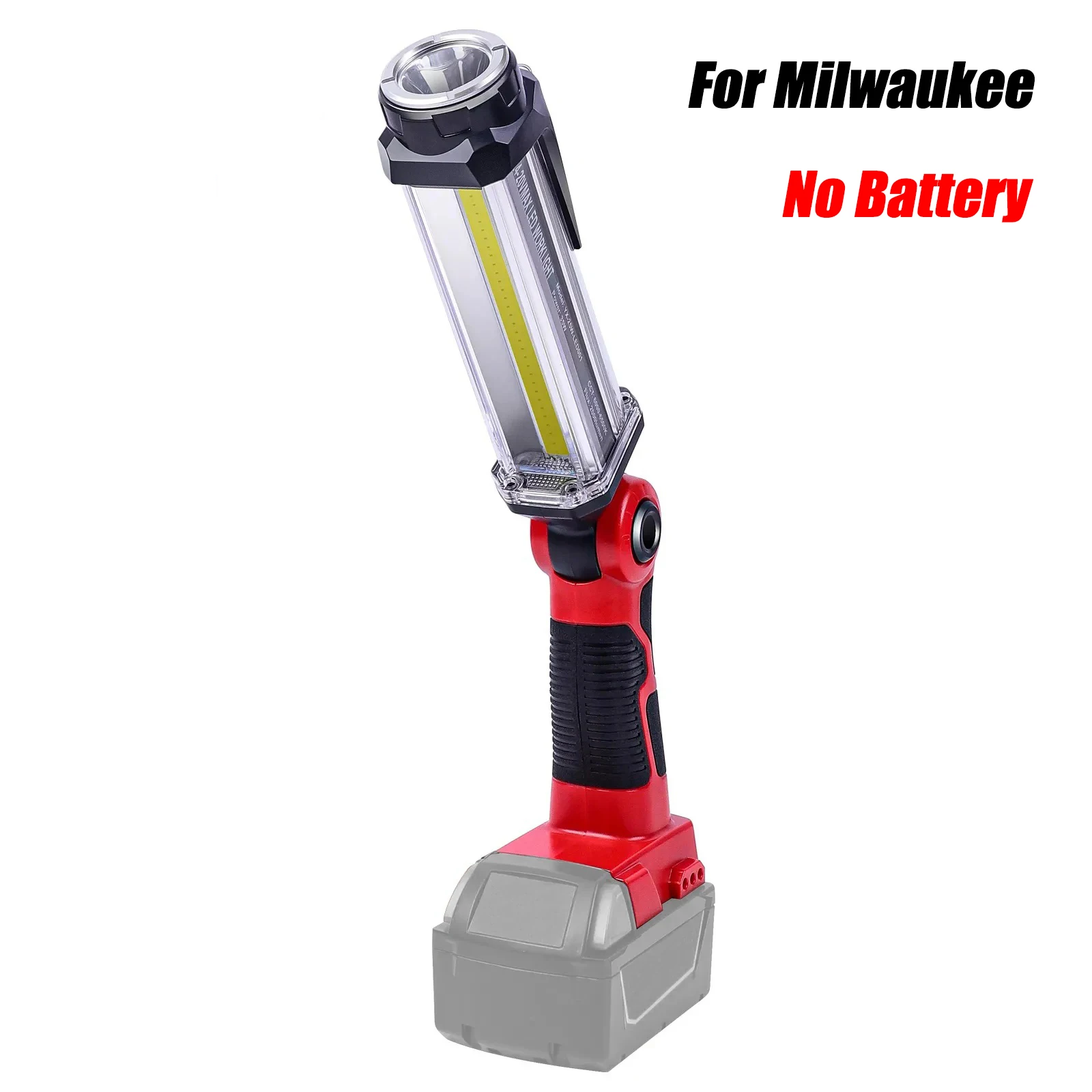 

2000LM LED Work Light for Milwaukee 14.4V-18V Li-ion Battery Camping Lanterns Vertical Downlight Portable Outdoor Flashlight