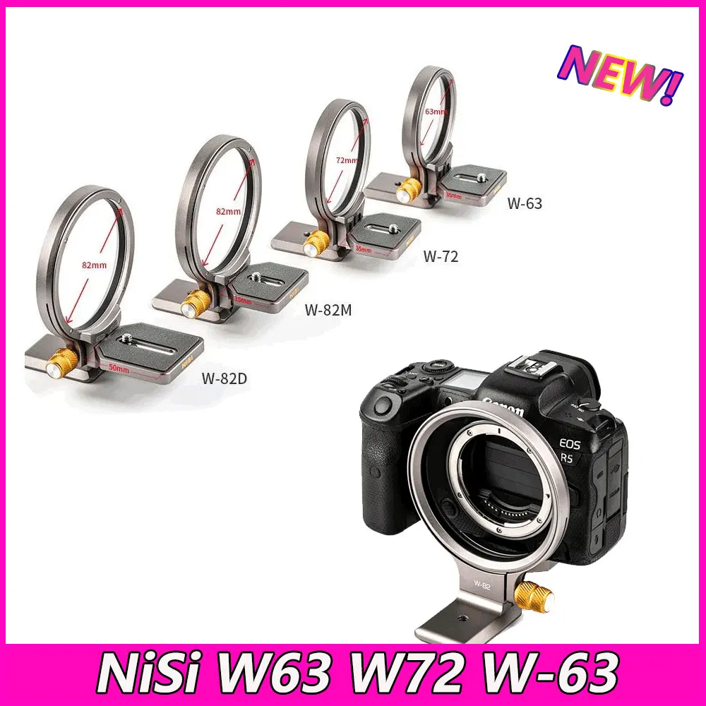 

NiSi W63 W72 W-63 W-72 W-82D W-82M Tripod Mount Ring Collar Lens Adapter with Quick Release for Sony Canon Nikon Fuji Camera