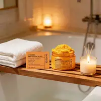 EELHOE Gommage au Curcuma Éclaircissant pour la Peau, Produits Nettoyants Corps Entier, Éliminateur de Peaux Mortes, Gommage Exfoliant Lissant au Sel Marin 4