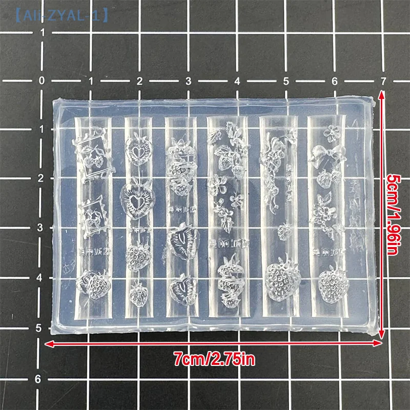 【ZYAL-1】실리콘 네일 몰드 장미꽃 모양 네일 장식 네일 살롱 네일 DIY 디자인 네일 살롱 입체 매니큐어 도구