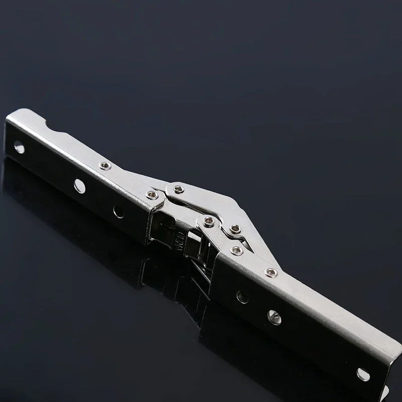 Heavy Duty 90 Degree Folding Hinge Concealed Bracket for Cabinet Door/Shelf/Table Adjustable Mounting Hardware Furniture Parts