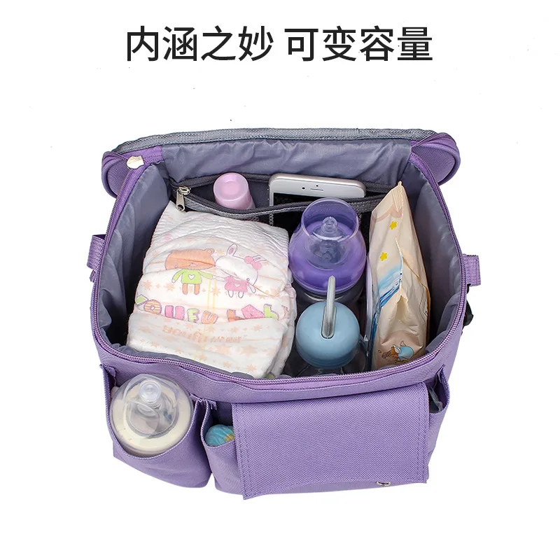 Parts Portable Diaper Bag Compatible with Stroller Black Waterproof Storage Bags Mommy Storage Bag for Baby Stroller Accessories