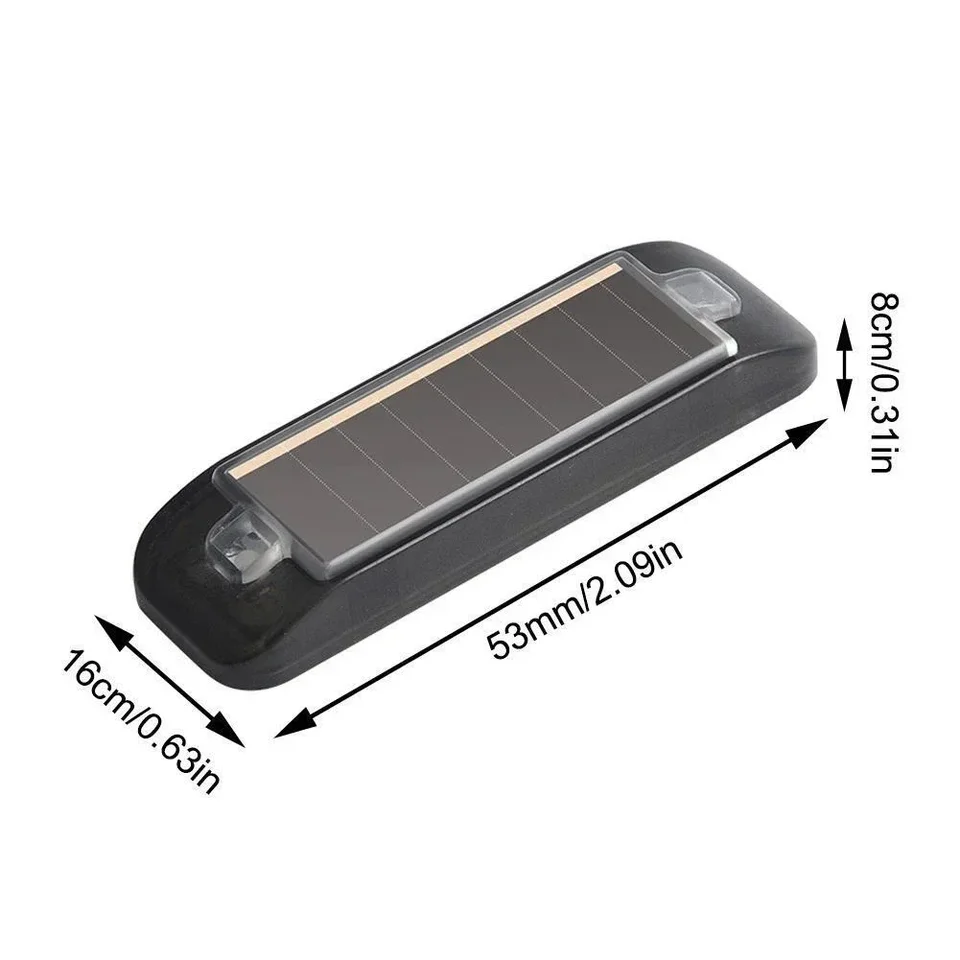 2 Alarmes Solaires Simulées Pour Voiture - Clignotantes, Anti-vol, Recharge Solaire Ou USB - 2