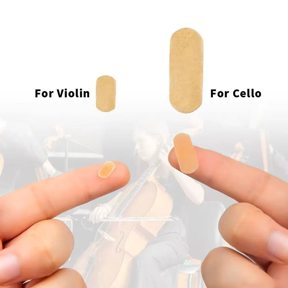 New 5/10Pcs Cello Bridge Parchment Protect E String String Protectors Parchment Instruments Parts Sheepskin Protection Pad Cello