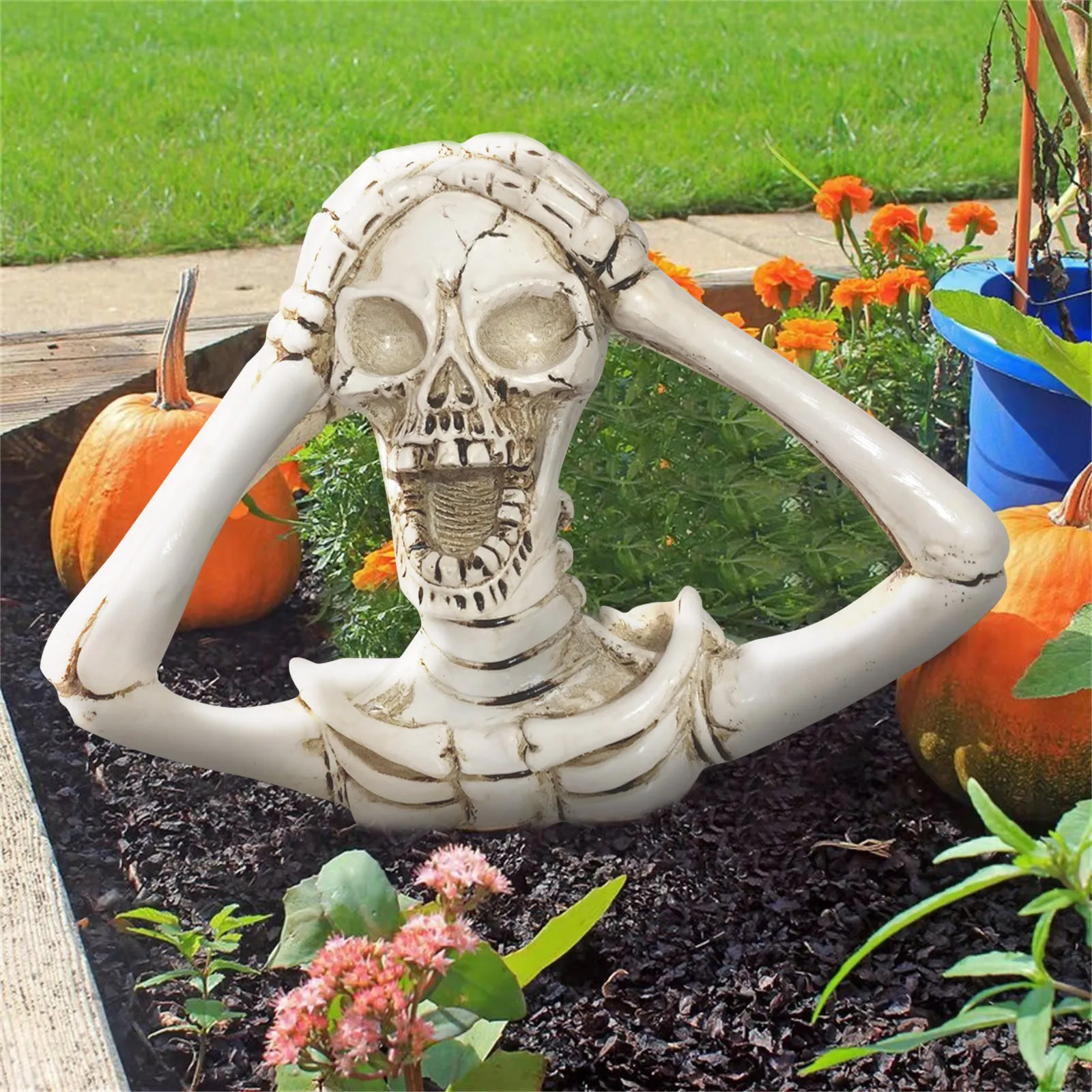 

Хэллоуин, страшный Сумасшедший скелет, украшение для сада, для дома, страшная сцена, конфетные сувениры, украшения для Хэллоуина