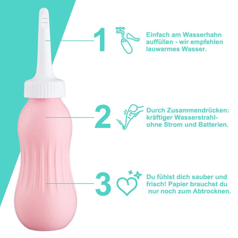 

500ml Portable Bidet Spray Handheld Travel Bidet For Pregnant Women Cleansing Water Washer Bottle