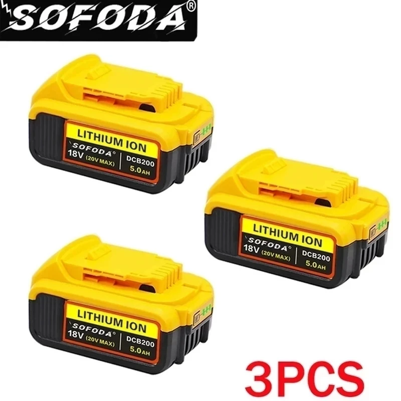 Batterijvervangende plastic behuizing voor DeWalt 20V DCB201, DCB203